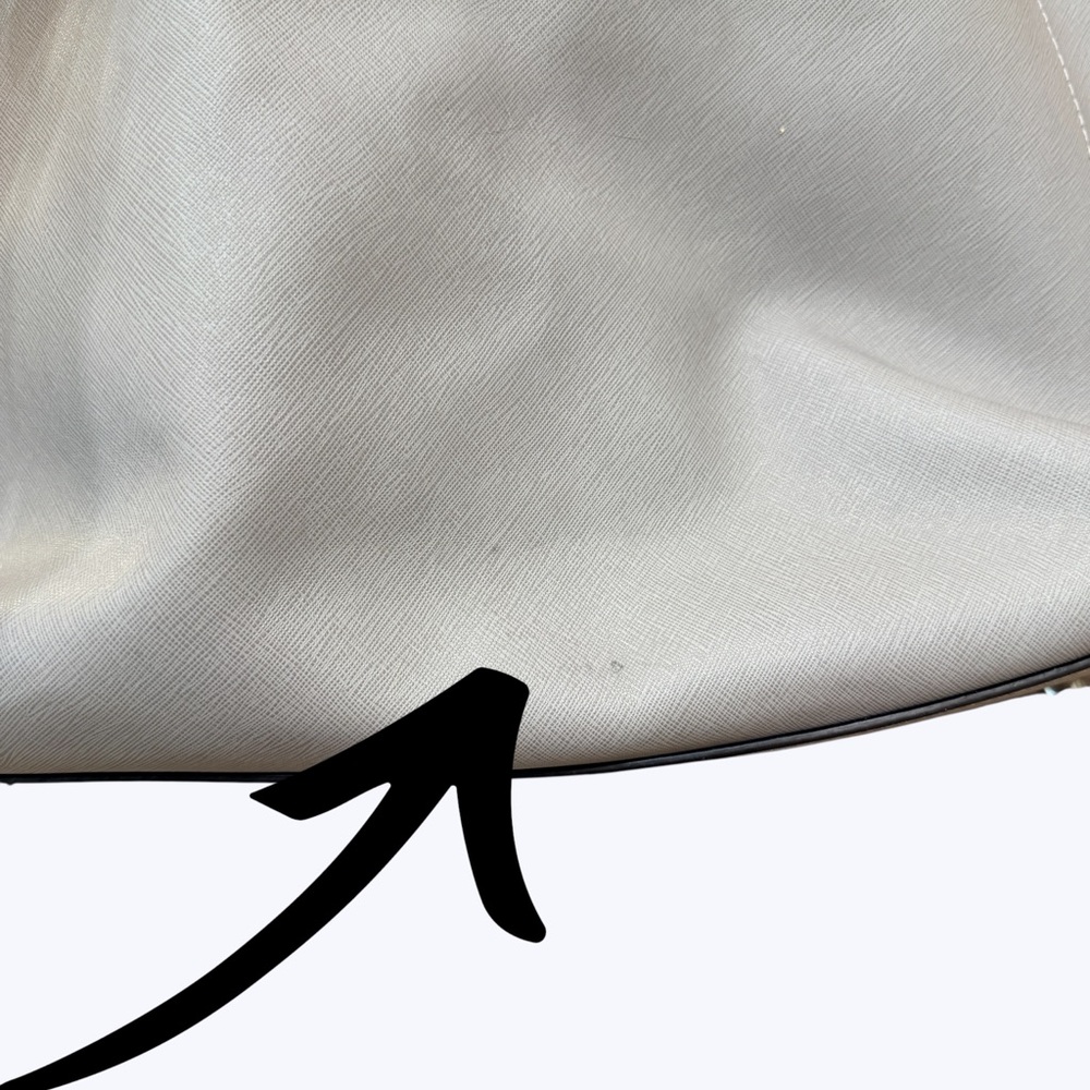 Michael Kors Large Saffiano Leather Laptop Tote Taupe Work Bag - Picture 8 of 16